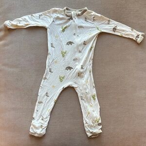 Kyte BABY Cream Footie with Animal Patterns